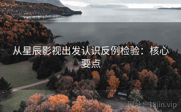 从星辰影视出发认识反例检验：核心要点