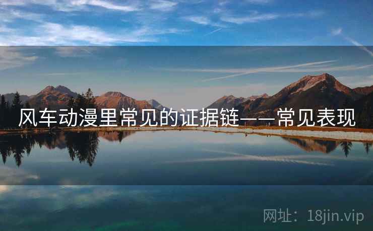 风车动漫里常见的证据链——常见表现 风车动漫里常见的证据链——常见表现