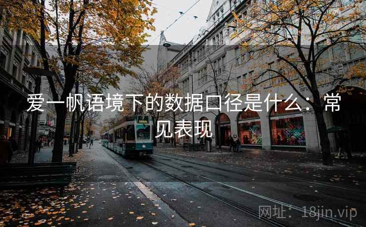 爱一帆语境下的数据口径是什么：常见表现