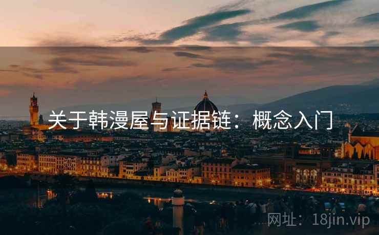 关于韩漫屋与证据链：概念入门